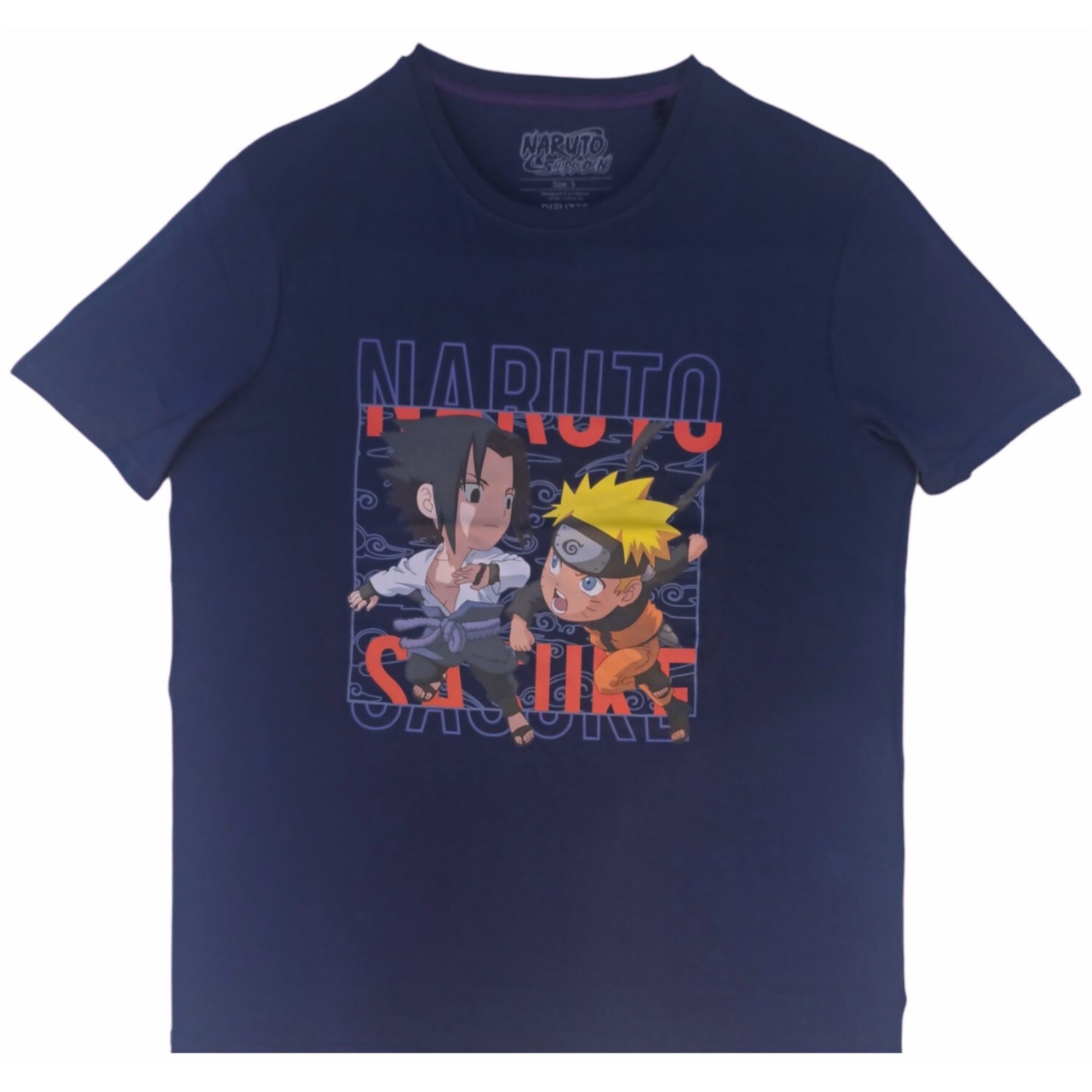 Футболка Naruto Naruto & Sasuke, темно-синий taira kenji naruto chibi sasuke s sharingan legend volume 1
