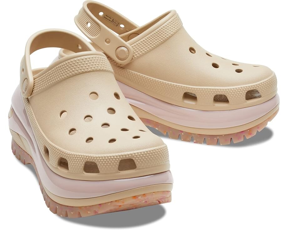 Сабо Crocs Mega Crush Clog, цвет Chai/Multi