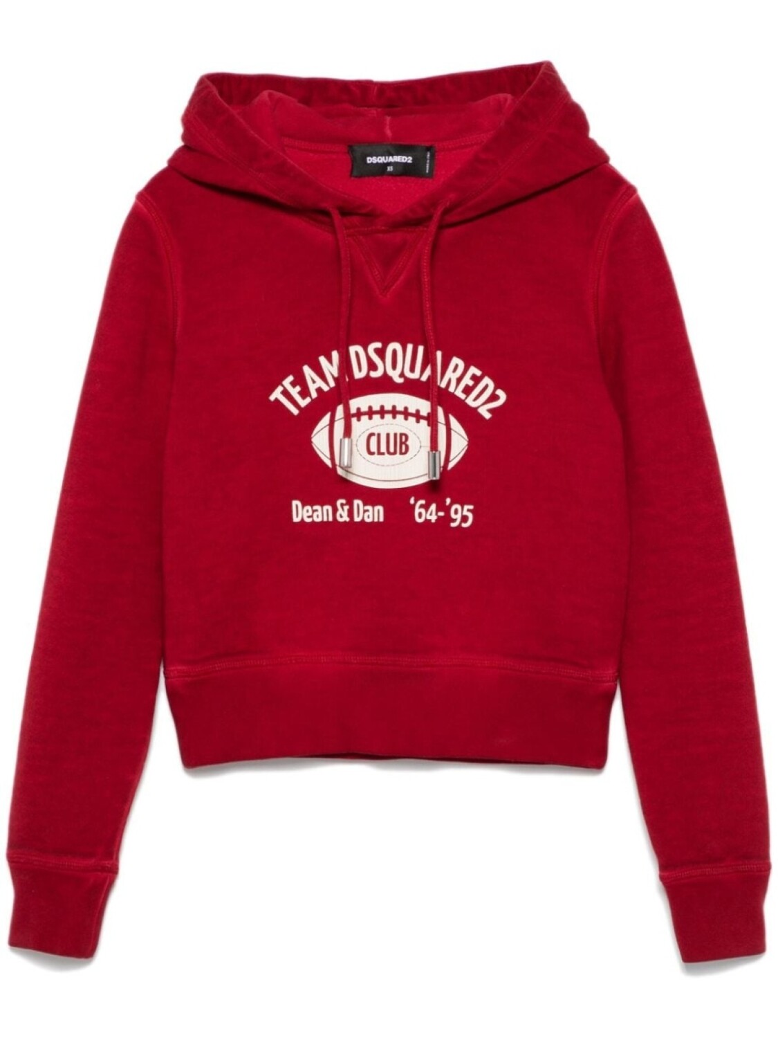

DSQUARED2 укороченное худи, красный