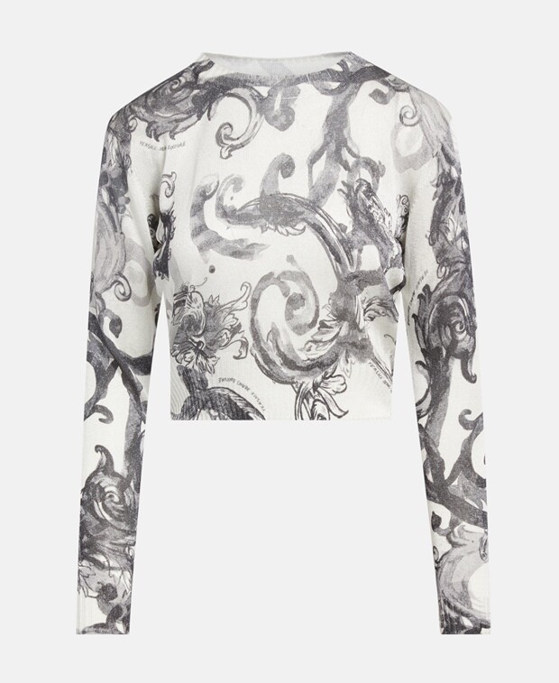 

Вязаный топ Versace Jeans Couture, белый