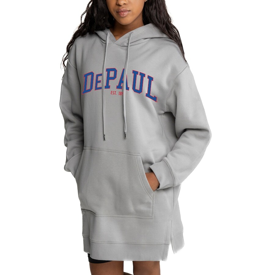 

Платье-худи Gameday Couture Depaul Blue Demons, серый