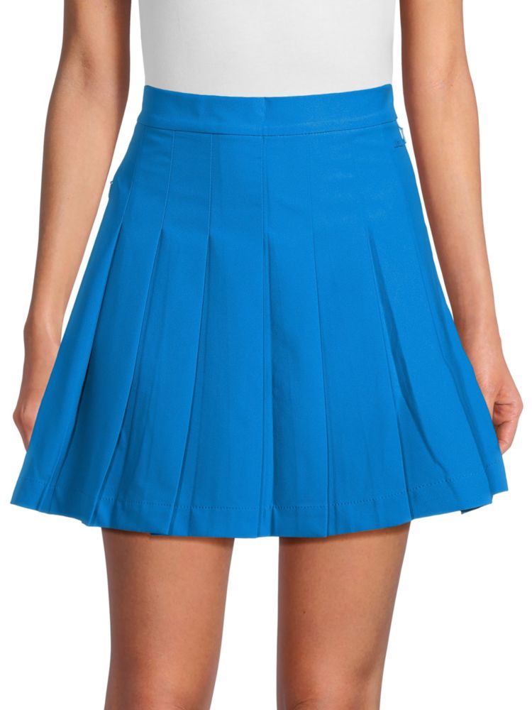 Плиссированная мини-юбка Adina J.Lindeberg, синий