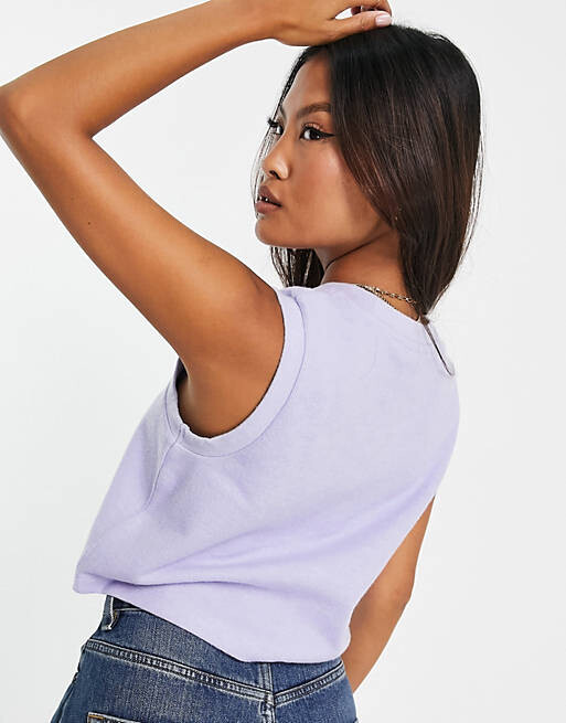 

Супермягкая майка бледно-голубого цвета ASOS DESIGN Petite