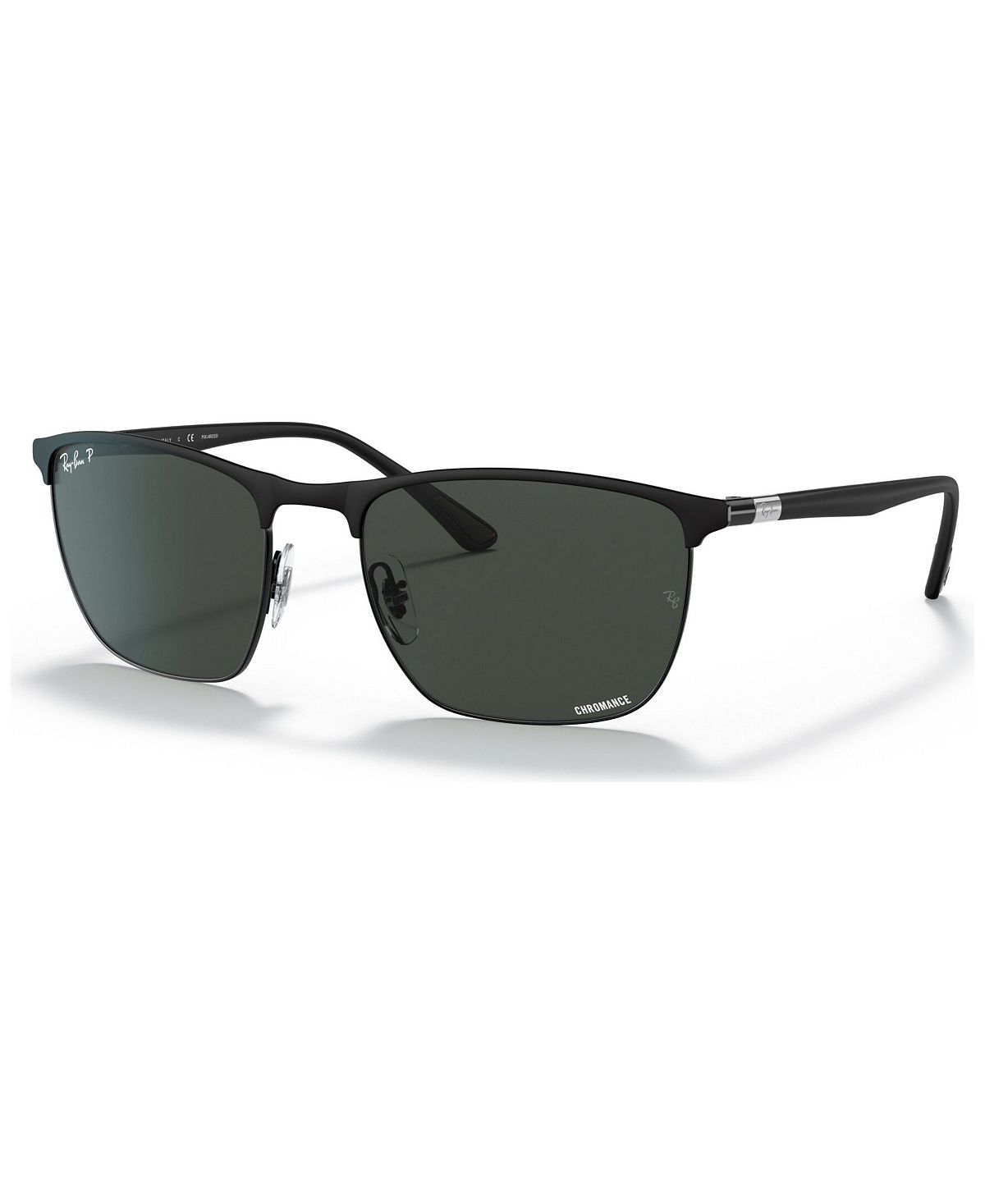 Поляризованные солнцезащитные очки унисекс, RB3686 57 Ray-Ban, черный