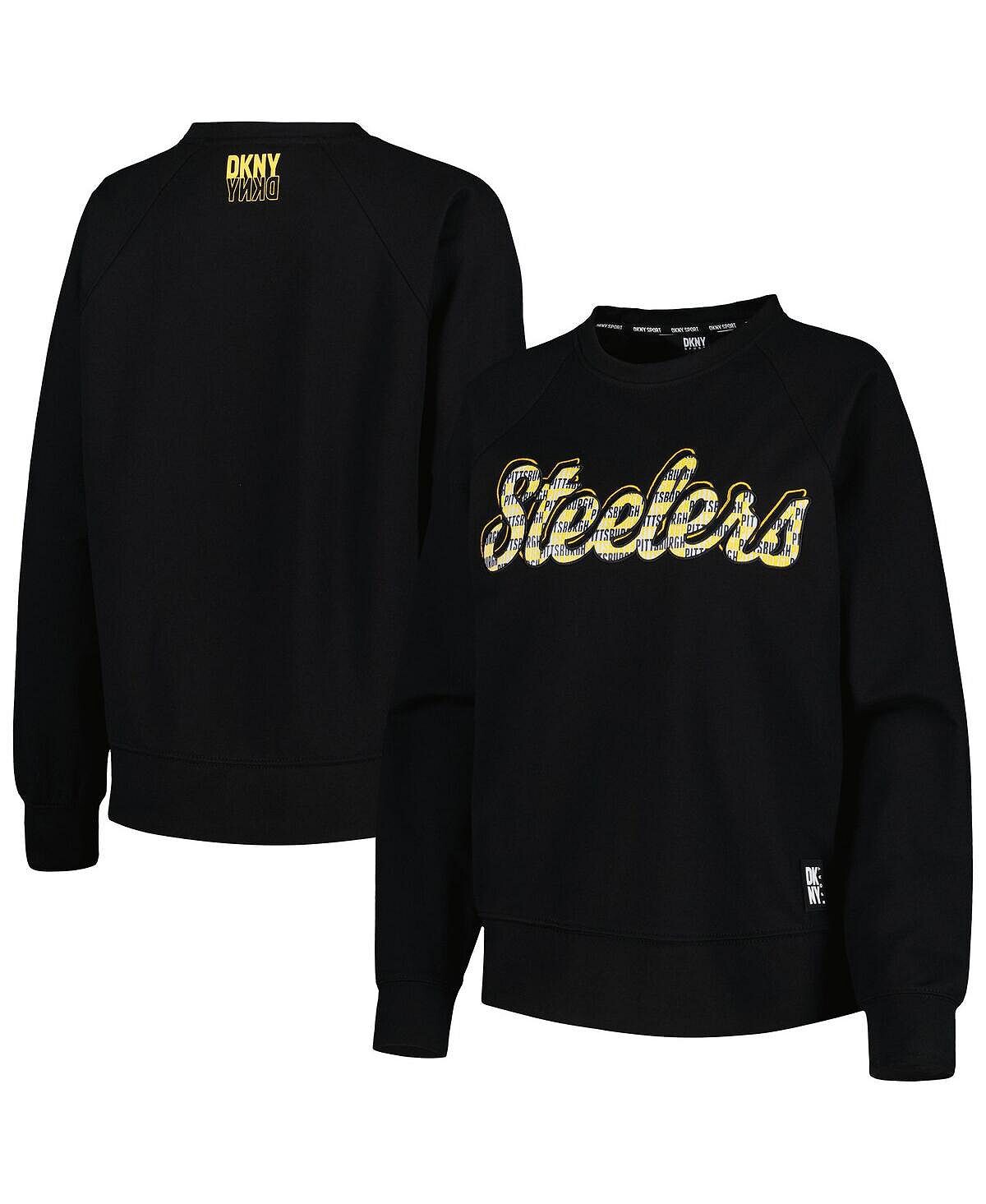 

Женский черный пуловер Pittsburgh Steelers Regina свитшот DKNY, черный