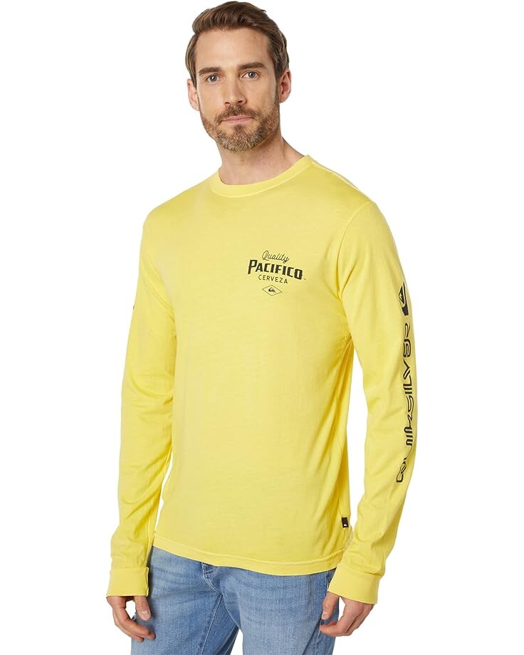 

Футболка с длинным рукавом Quiksilver Pacifico Long Sleeve Tee, золотой