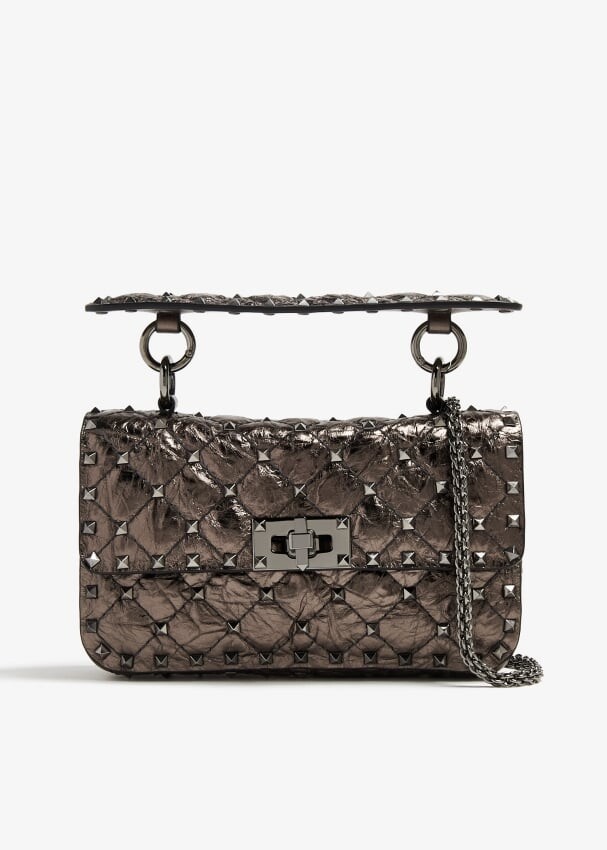

Сумка через плечо Valentino Garavani Rockstud Spike Small, металлик