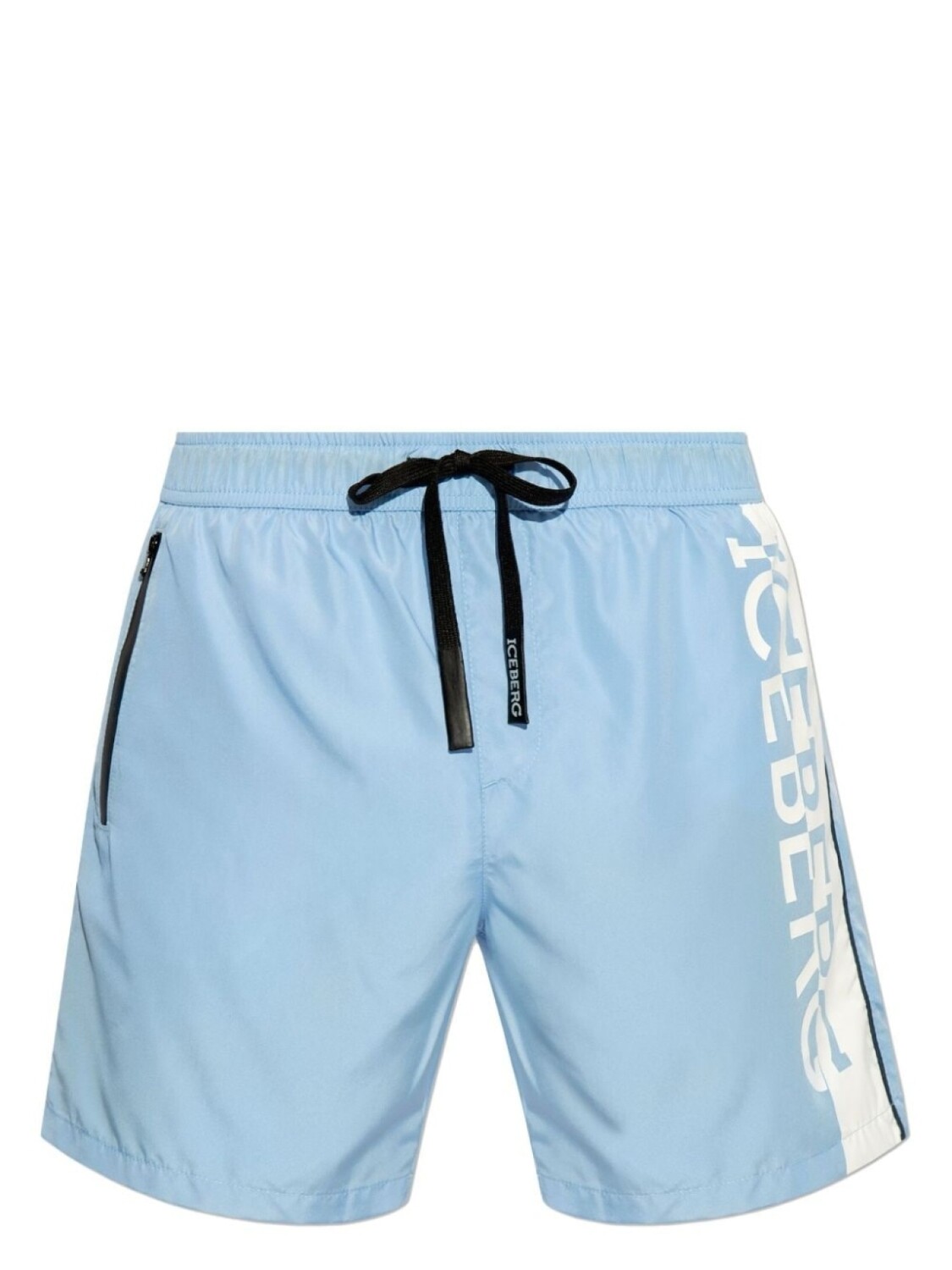 

Iceberg logo-print drawstring swim shorts, синий