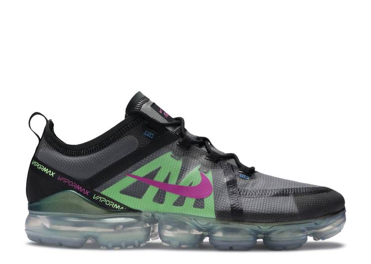 

Кроссовки Nike AIR VAPORMAX 2019 PRM 'FUCHSIA LIME', черный, Черный;серый