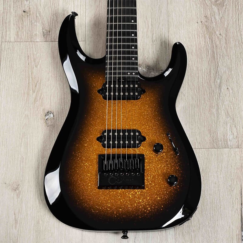 

Электрогитара Jackson Pro Plus Dinky DK Modern EverTune 7 Guitar, Gold Sparkle