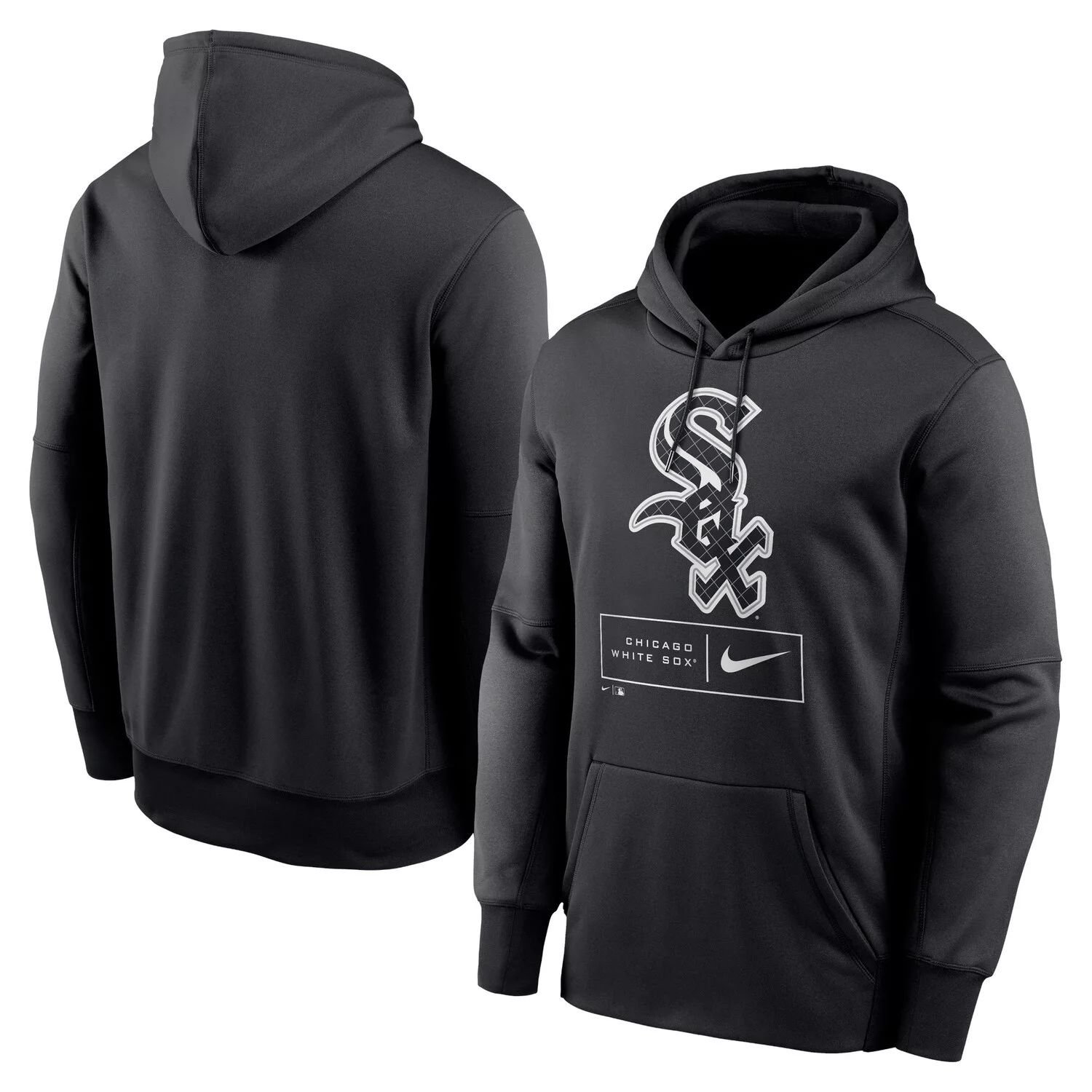 

Мужской черный пуловер с капюшоном Chicago White Sox Season Pattern Performance Nike