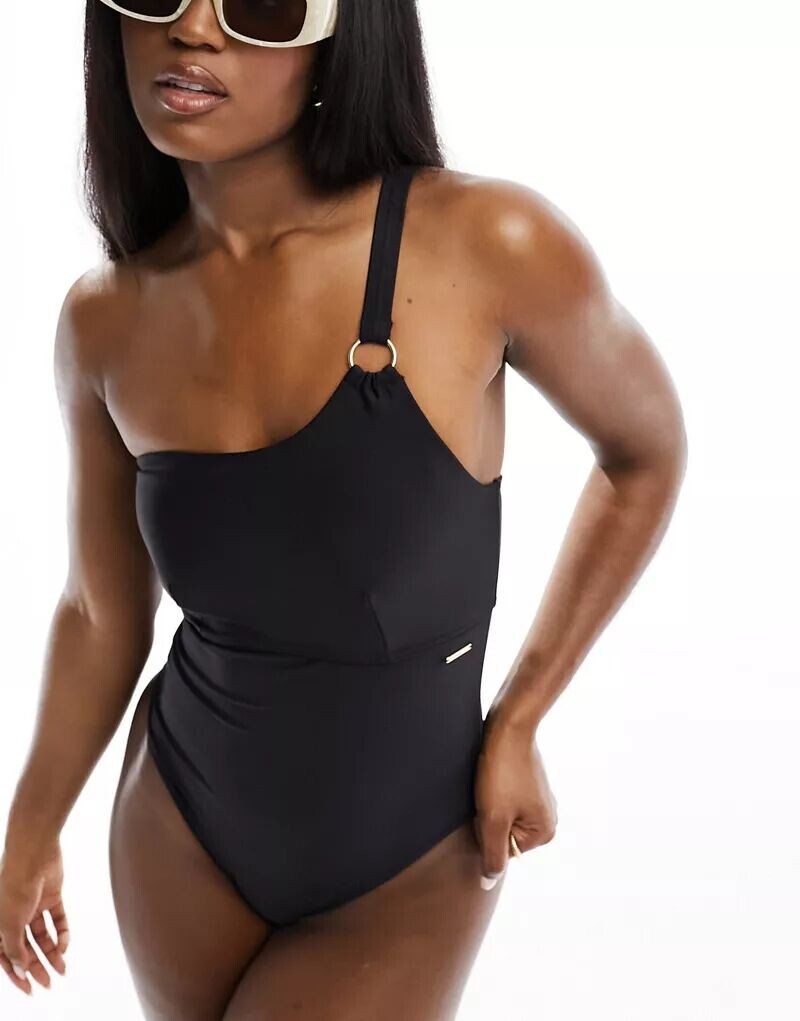 

Женские асимметричные шорты Speedo в цвете ЧЕРНЫЙ