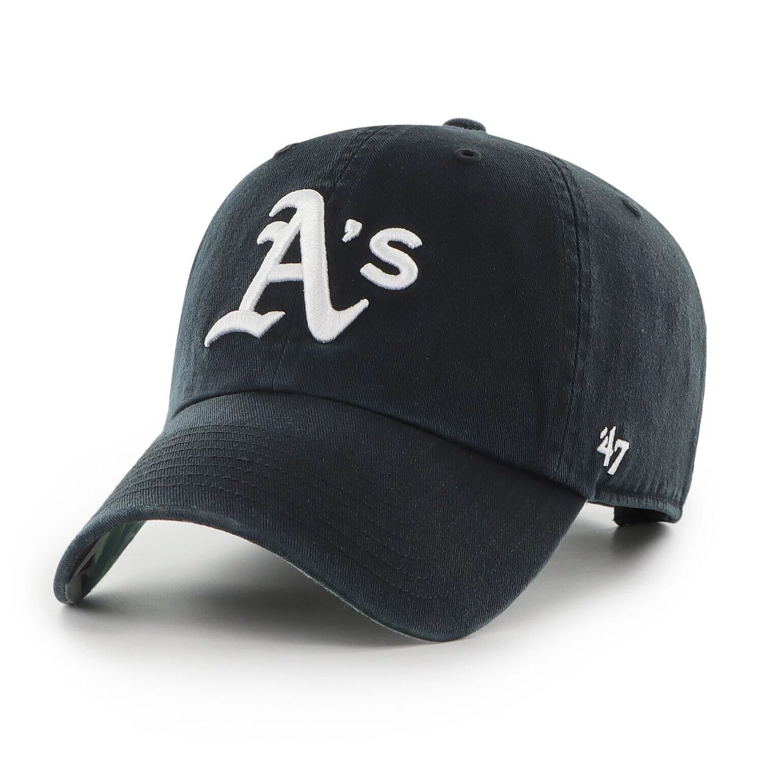 

Мужская регулируемая кепка Black Oakland Athletics '47 Dark Tropic Clean Up