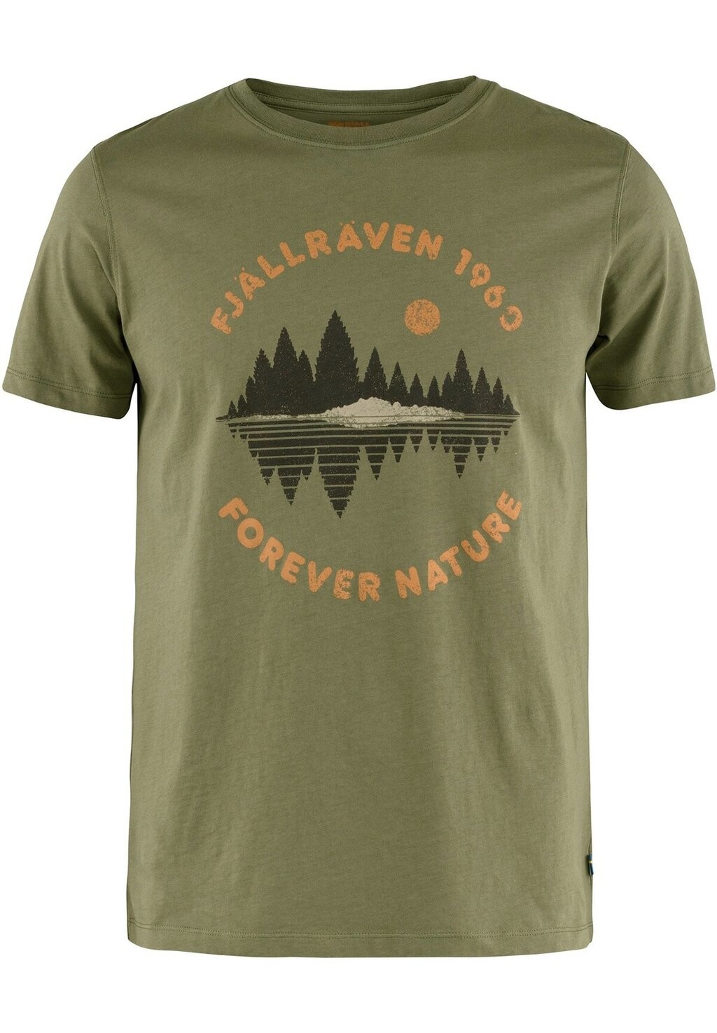 

Футболка с принтом Fjällräven, оливковый