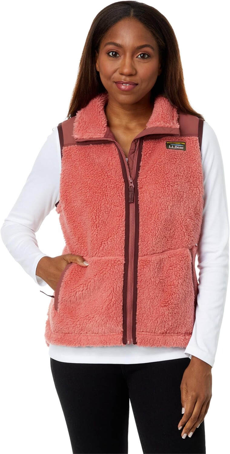 

Флисовый жилет Bean's из шерпы L.L.Bean, цвет Mineral Red