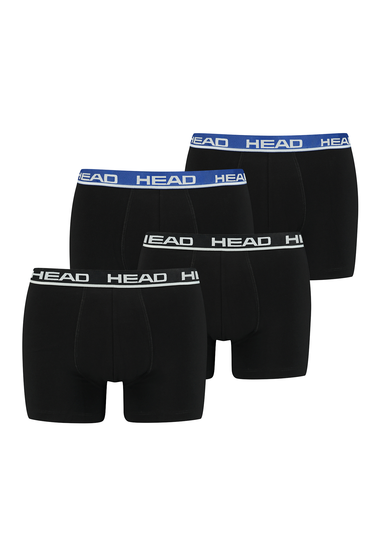 Боксеры HEAD Boxershorts Head Basic Boxer 4P, цвет Black/Black Blue