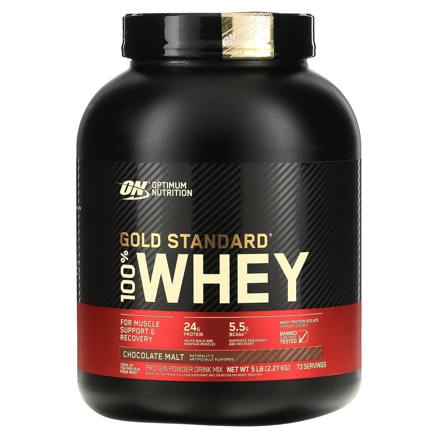 

Gold Standard 100% Whey, шоколадный солод, 2,27 кг (5 фунтов), Optimum Nutrition