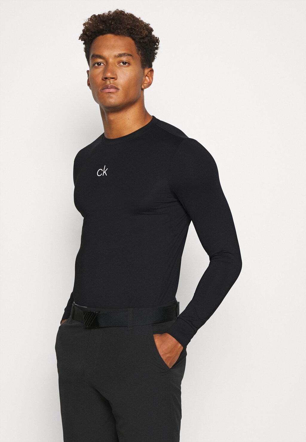 

Рубашка с длинным рукавом Calvin Klein, Черный