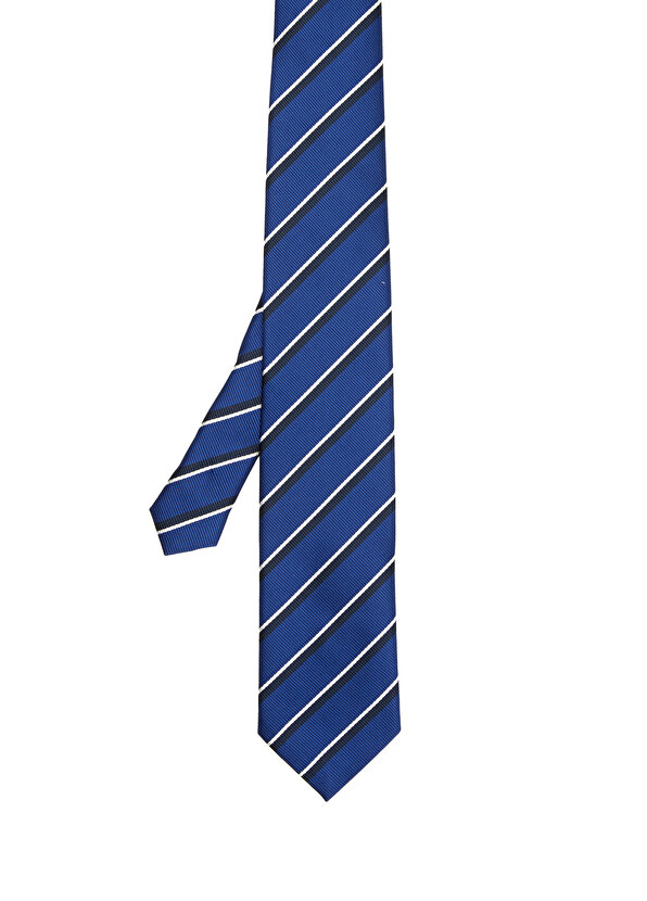 Темно-синий галстук в полоску Beymen