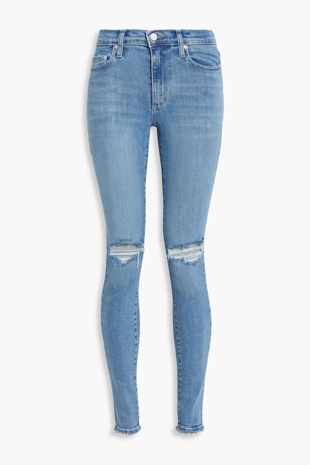 

Культовые потертые джинсы скинни с высокой посадкой Nobody Denim, средний деним