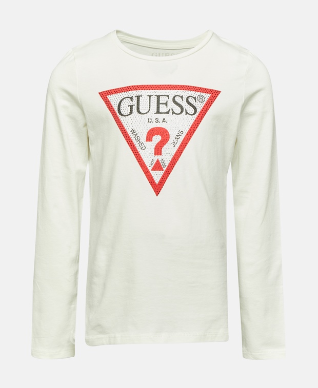 

Топ с длинными рукавами Guess, экрю