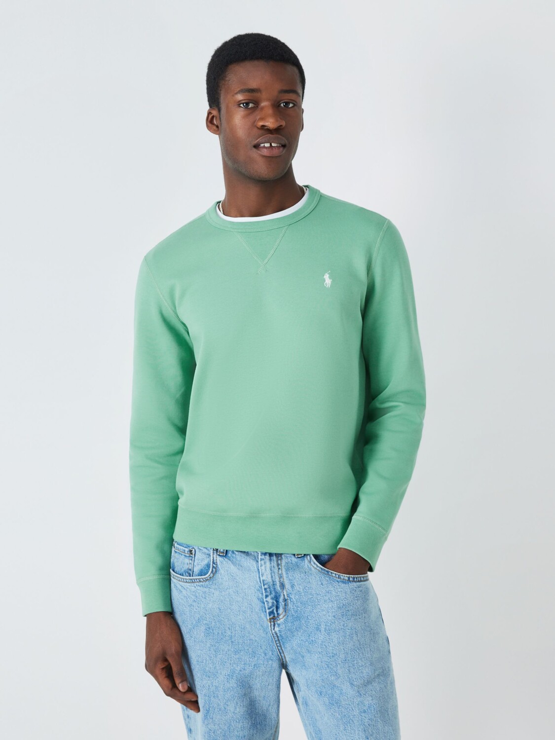 

Толстовка-поло с длинными рукавами Ralph Lauren, эссекс грин