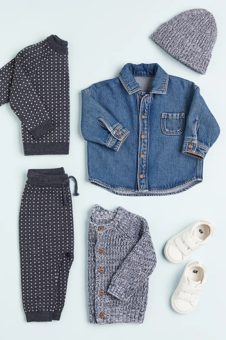 

Шерстяной свитер и брюки H&M, синий
