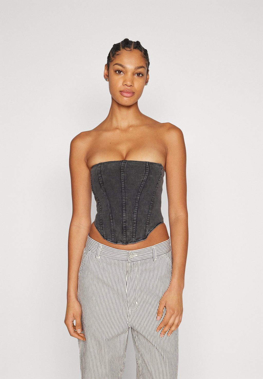 

Блузка Good American JEANIUS TERRY CORSET, черный