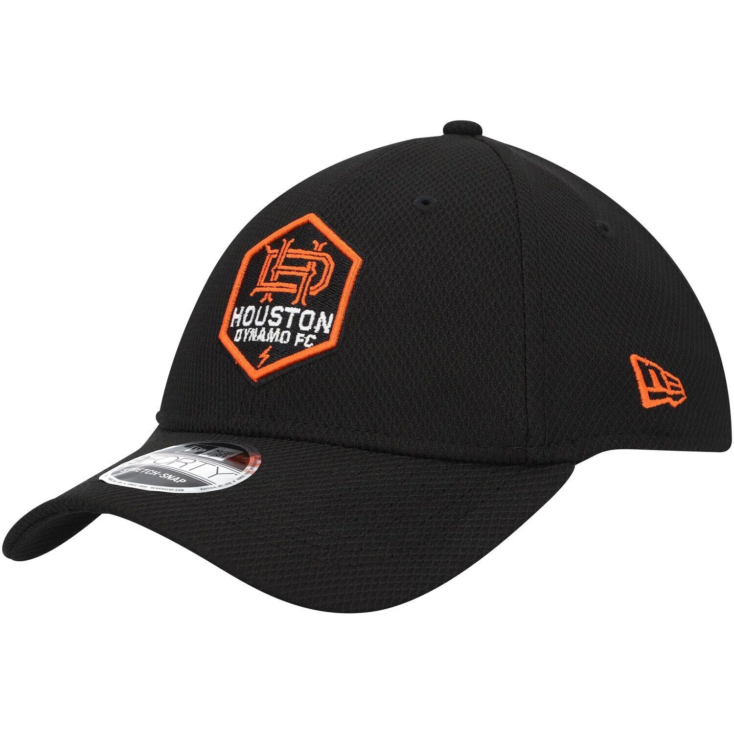 

Мужская кепка New Era Black Houston Dynamo FC Basic 9FORTY Mesh Snapback