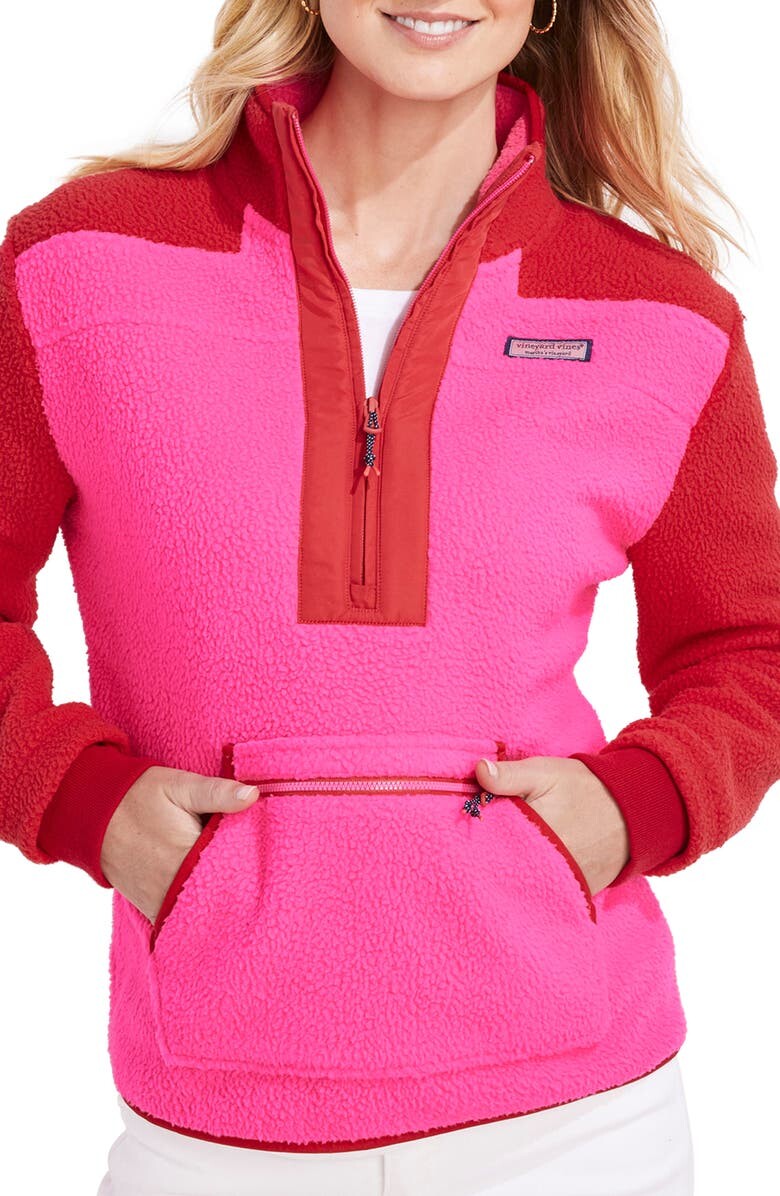 

Флисовый пуловер с цветными блоками VINEYARD VINES