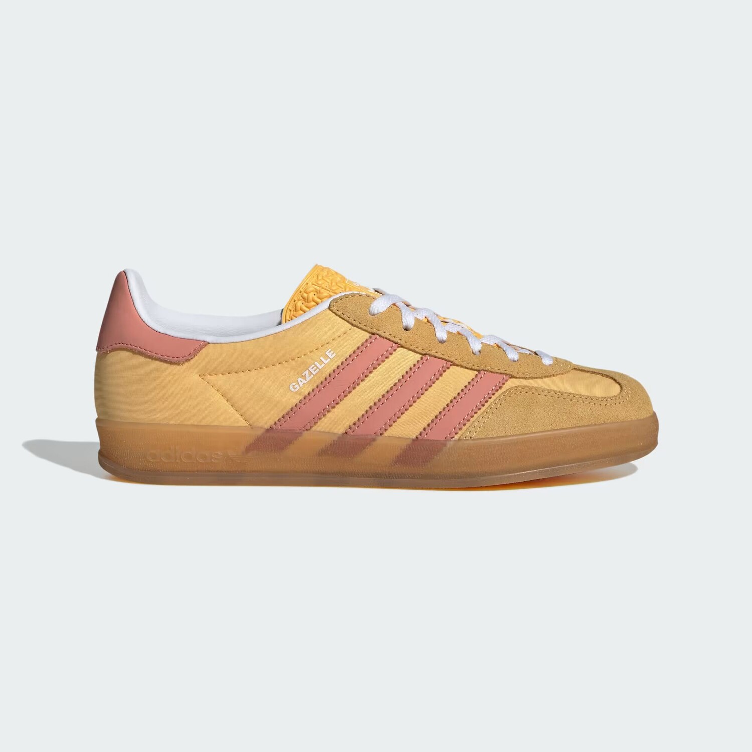 

Домашние кроссовки Gazelle Adidas, цвет Semi Spark/Wonder Clay/Cloud White