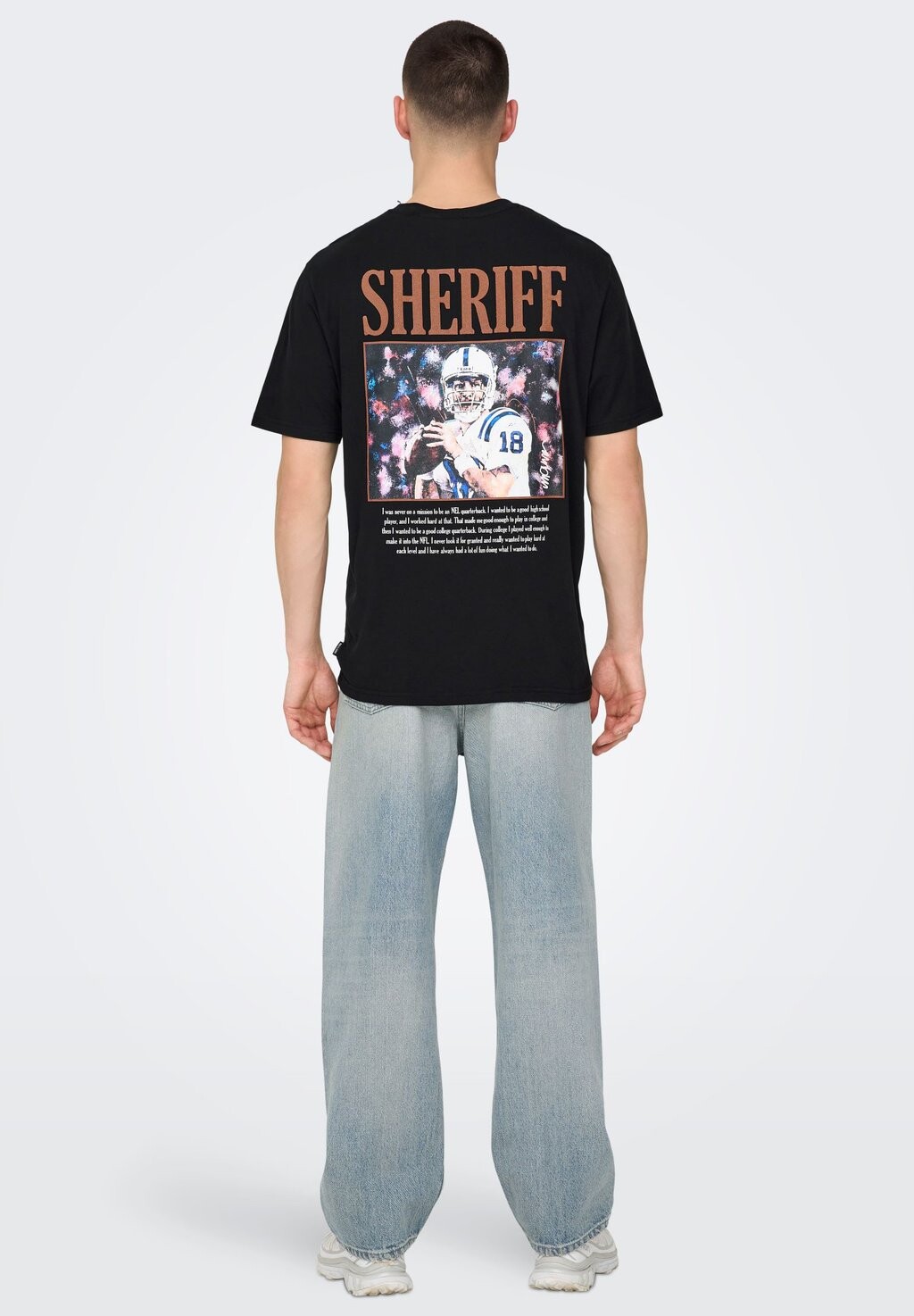 

Футболка с принтом Onscelebrity Life Nfl Reg Ss Tee Only & Sons, черный