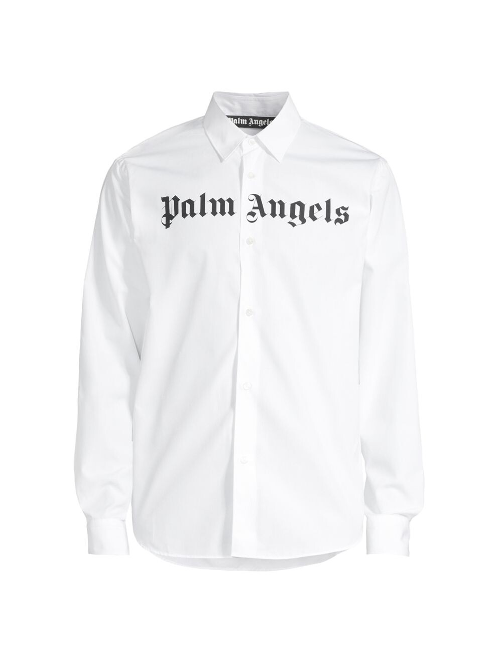 

Классическая рубашка с воротником и логотипом Palm Angels, белый