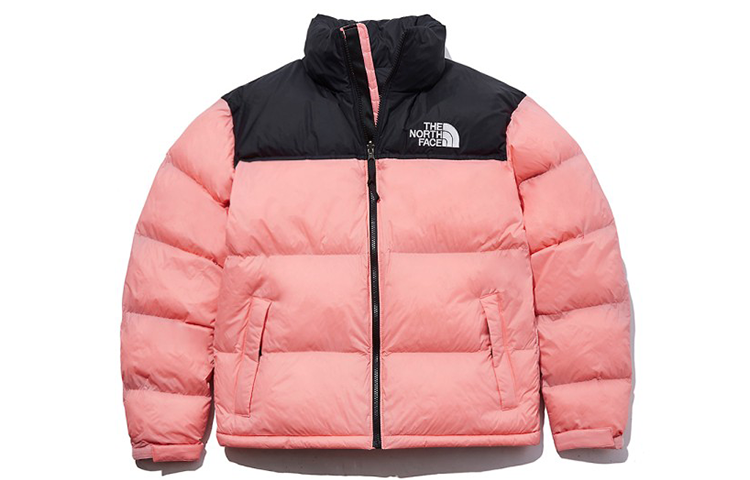 

Стеганая куртка унисекс розовая The North Face, розовый