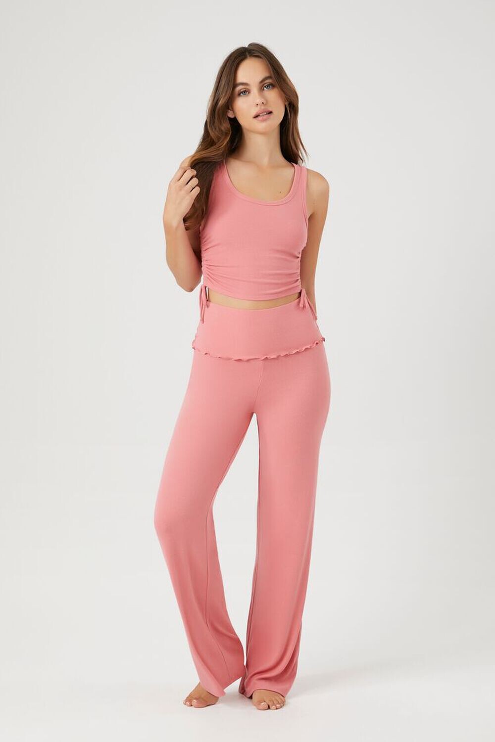 

Пижамные брюки рельефной вязки с отложками Forever 21