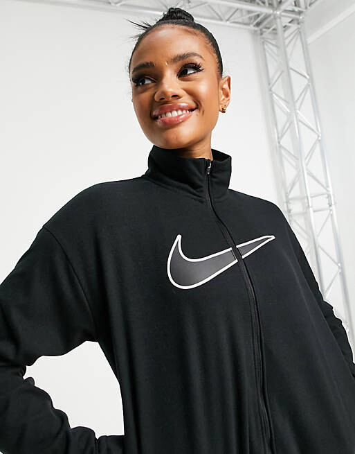 

Черная флисовая куртка Nike Running Swoosh Run, Черный