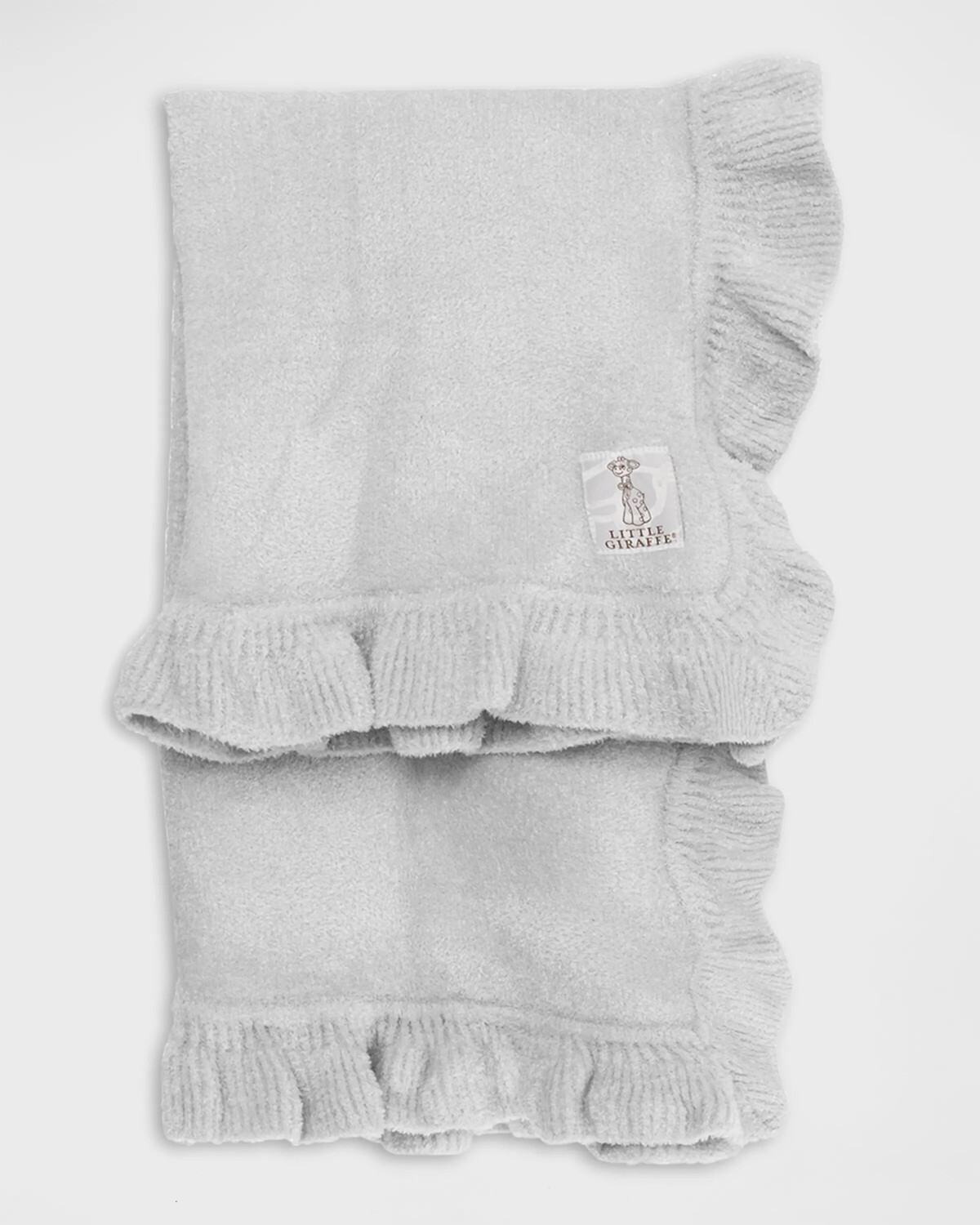 

Детское одеяло Dolce с рюшами Little Giraffe, цвет Silver