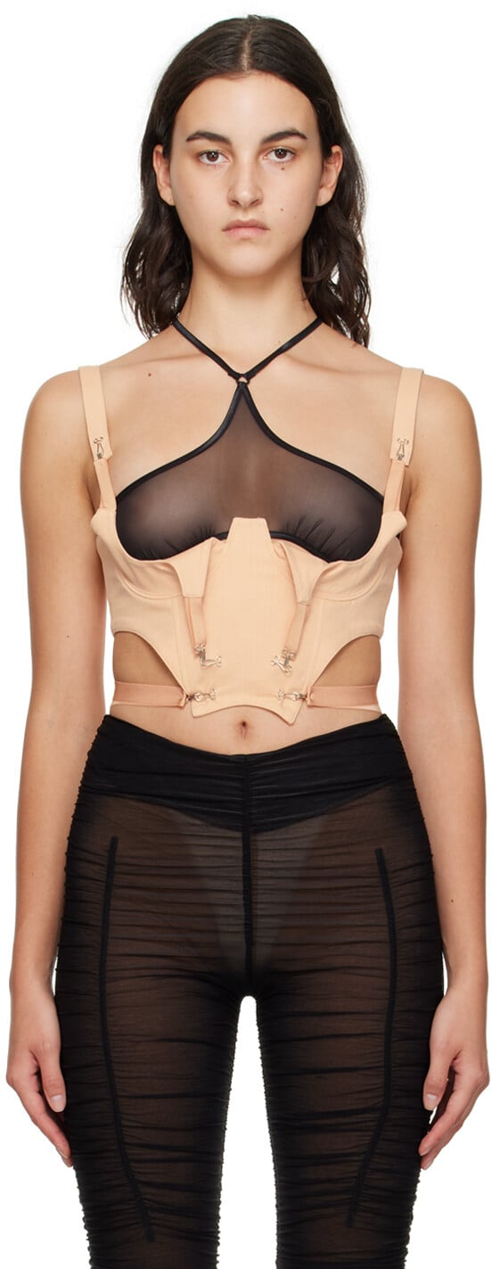 

Оранжевая майка с пряжкой Scoops Harness KNWLS