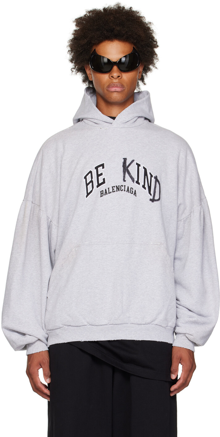 

Balenciaga Серый худи Be Kind