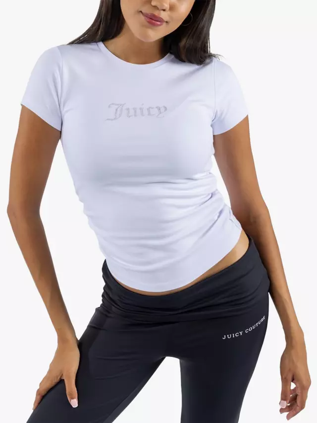 

Футболка Juicy Couture Dot Ruched, белый