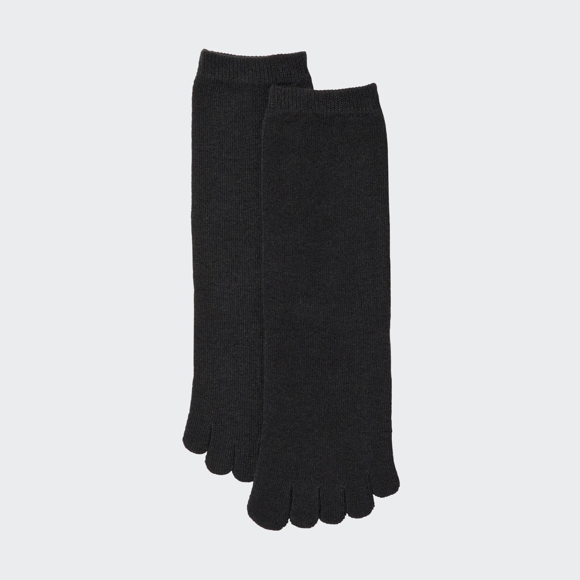 Носки Heattech (на палец) UNIQLO, черный носки heattech на термальной подкладке uniqlo черный