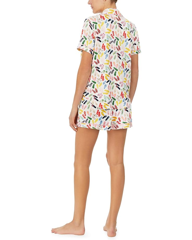 Пижамный комплект Kate Spade New York Brushed Jersey Short Sleeve Short PJ Set, цвет Beach Sandals