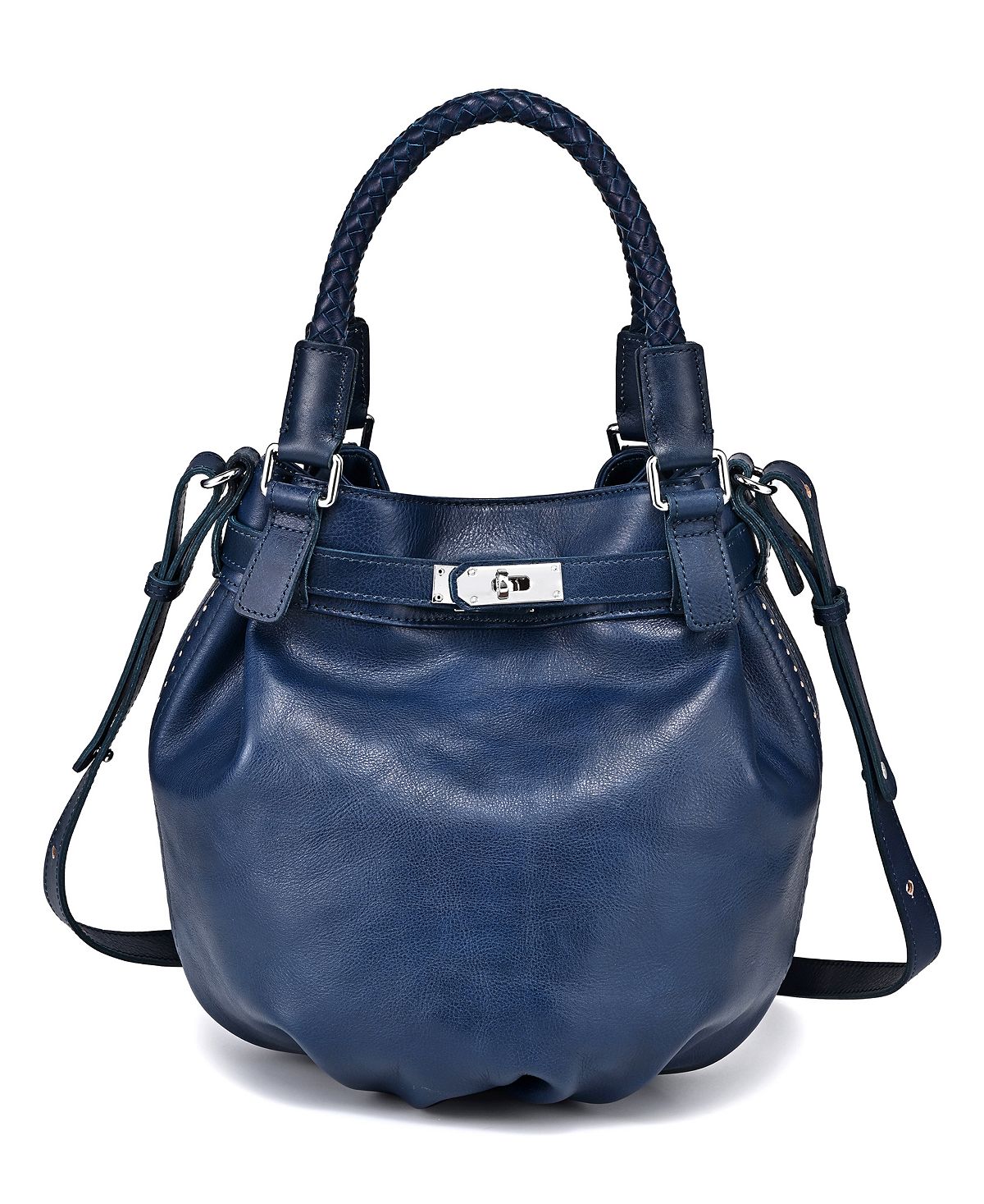 Женская сумка-мешок из натуральной кожи с тыквой OLD TREND