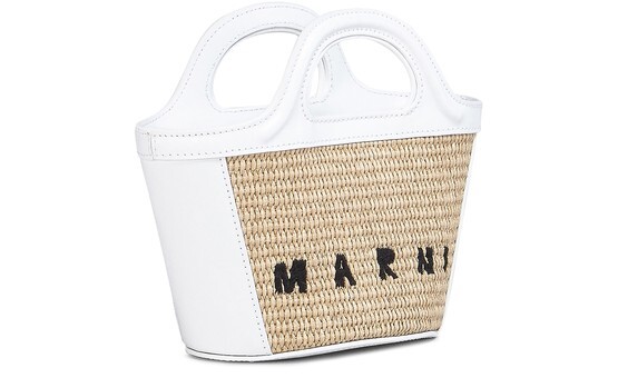 

Микросумка Tropicalia из кожи и рафии Marni