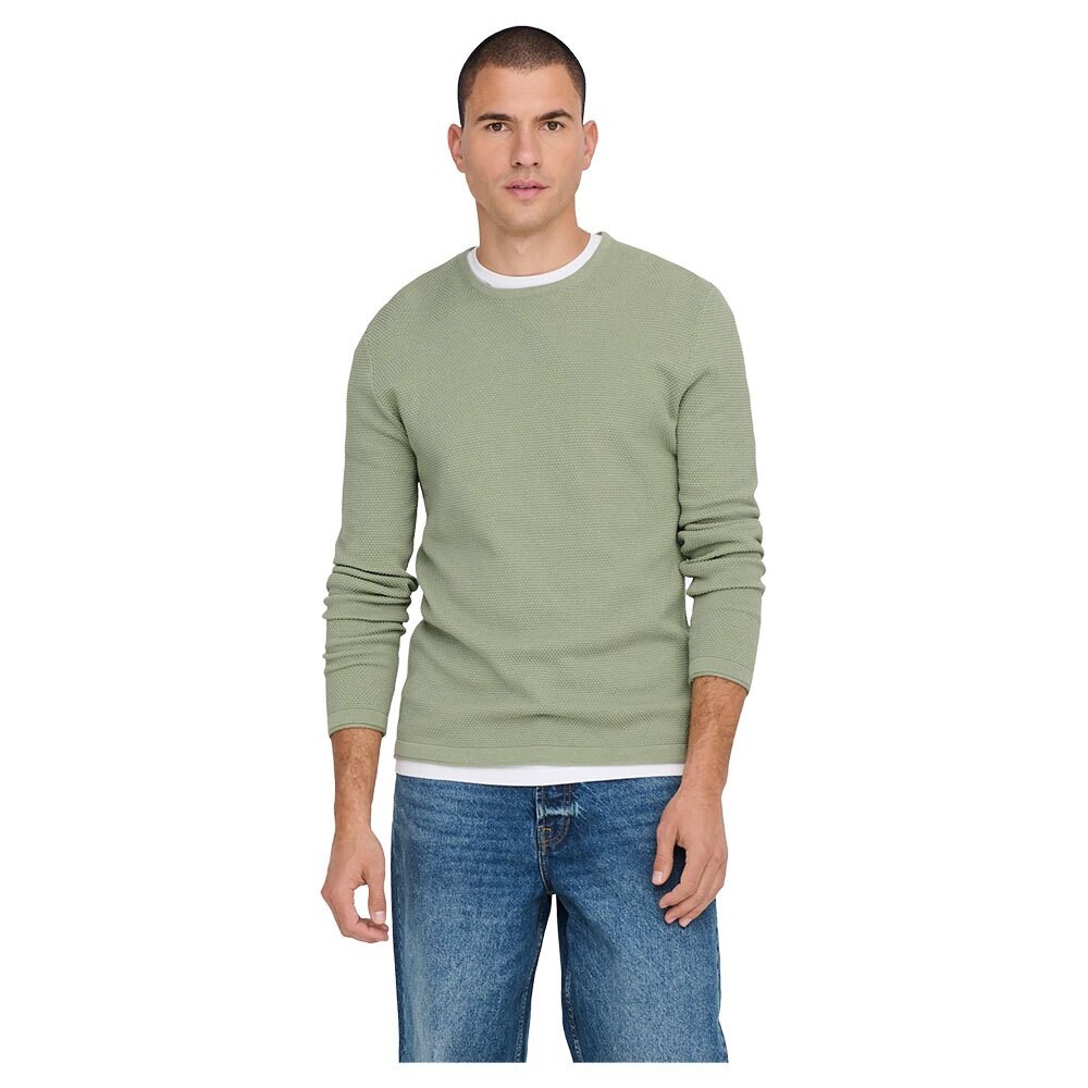 

Свитер Only & Sons Panter Life 12 Struc, зеленый