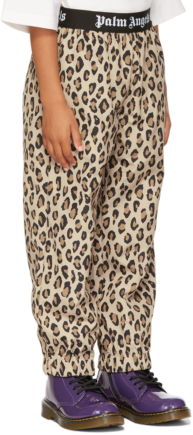 

Детские коричневые брюки с леопардовым принтом Бежевый/Черный Palm Angels