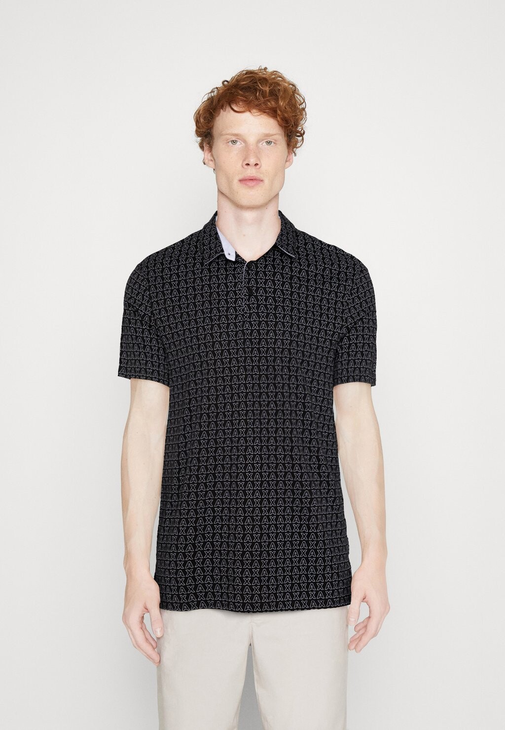 

Рубашка поло Armani Exchange, черный