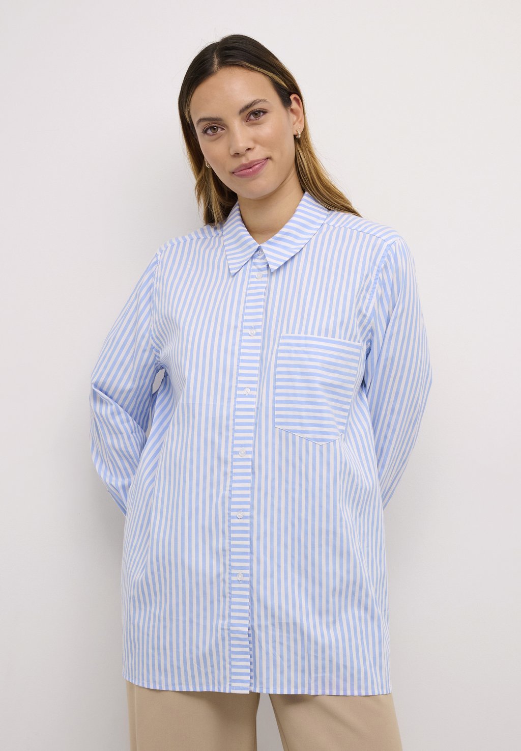 Блузка-рубашка ALEXINA Culture, цвет cashmere blue