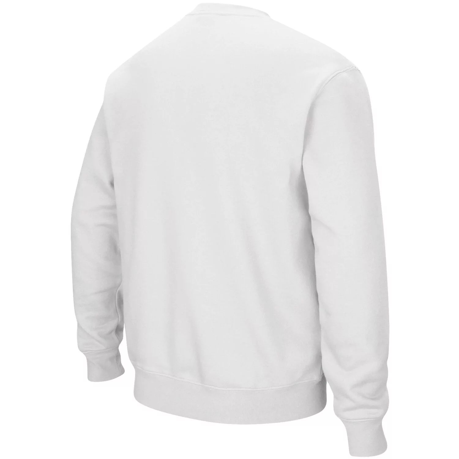 Мужской белый свитшот из саржевого пуловера Boise State Broncos Arch & Logo Tackle Colosseum
