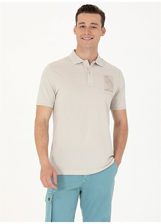 Мужская футболка Polo Collar Stone YUSAR U.S. Polo Assn., серый